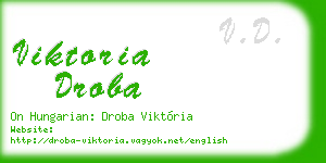 viktoria droba business card