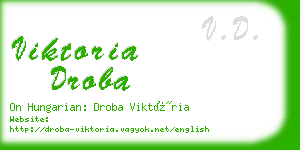 viktoria droba business card